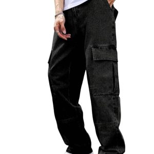QNIM Cargo Jeans for Men