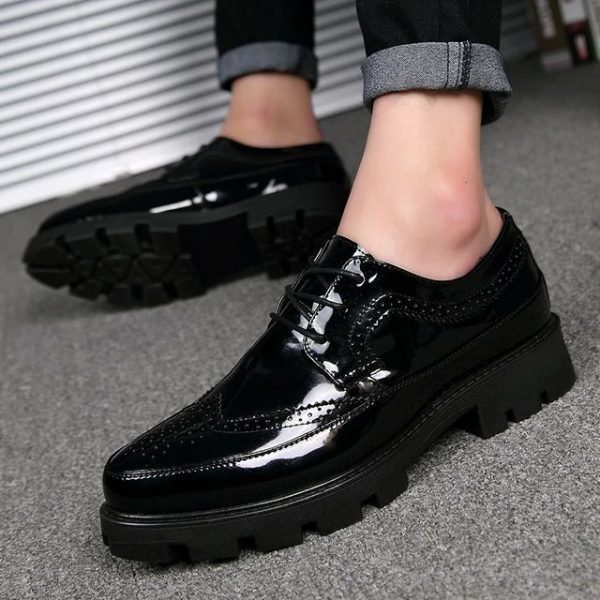 Thick Bottom business Leather Luxury Oxford Shoes