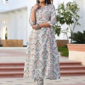 Cotton Slub A-line Kurta