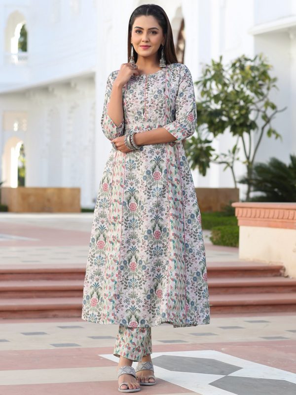 Cotton Slub A-line Kurta