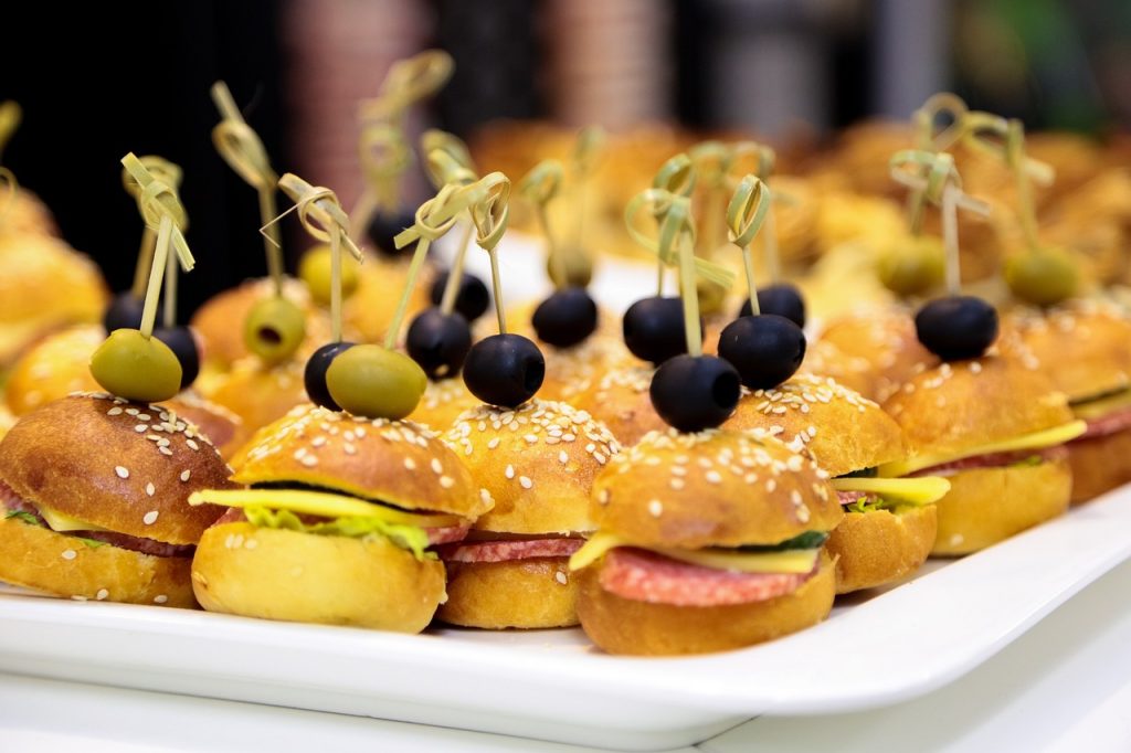 a sandwich, burger, fast food, catering, hamburger, quickly, food, snack, unhealthy, nutrition, mini, catering, catering, catering, catering, catering