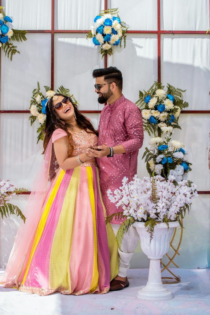 couple Portrait for Mehandi Shoot event planner