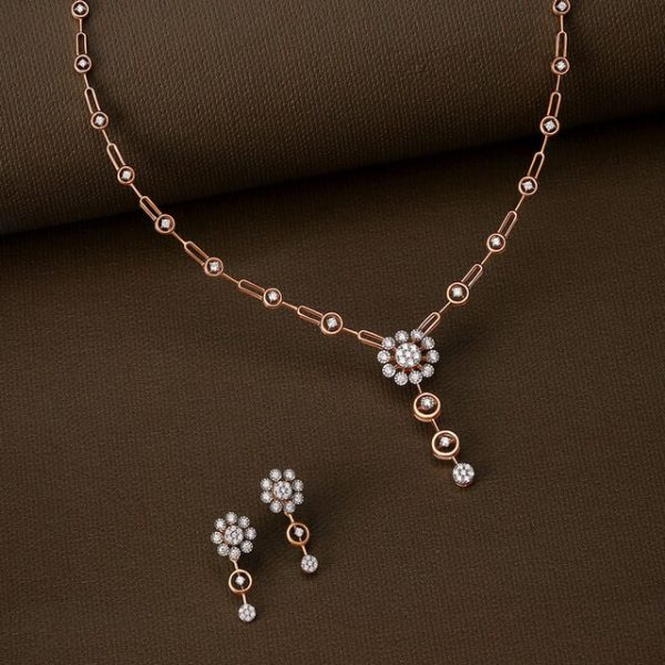 Enchanted Bloom Diamond Necklace Set