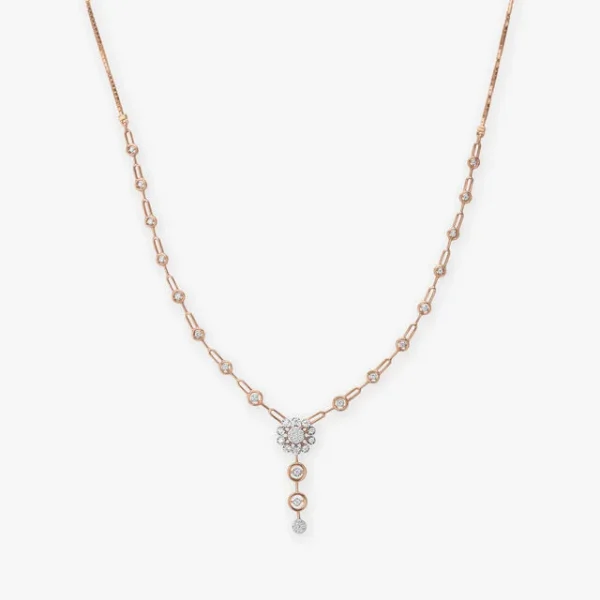 Enchanted Bloom Diamond Necklace Set - Image 4