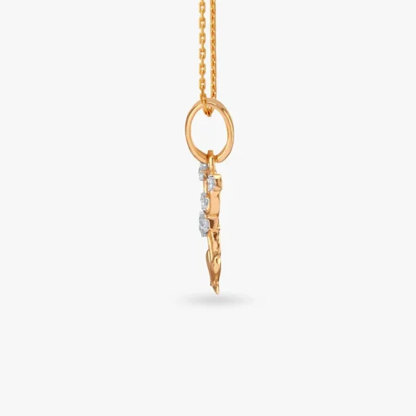 Teddy Delight Diamond Pendant for Kids - Image 3