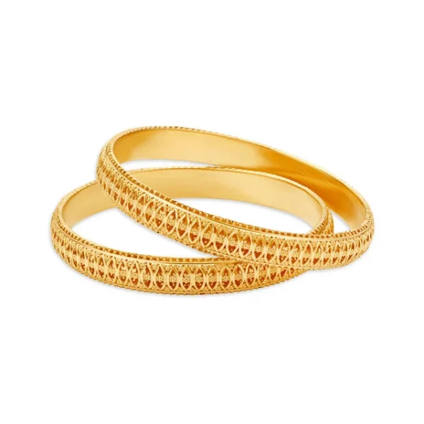 Glowing Charm Gold Bangles