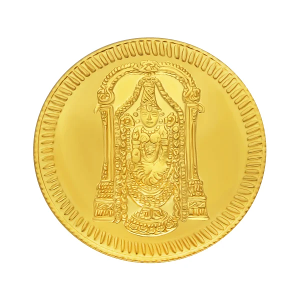 2gm Lord Venkateshwara 22K 916 Gold Coin
