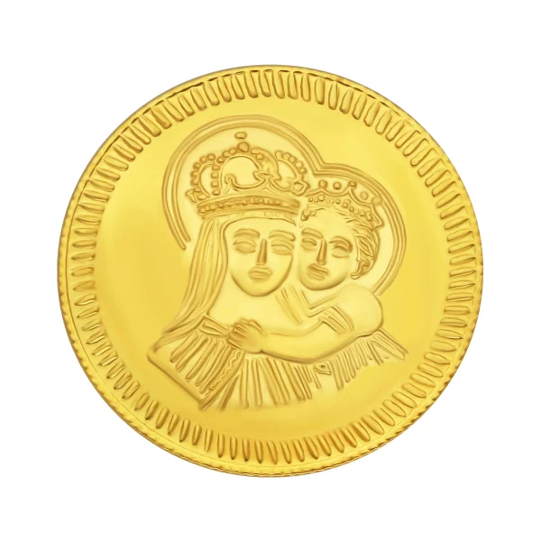 4gm Mother Mary 22K 916 Gold Coin