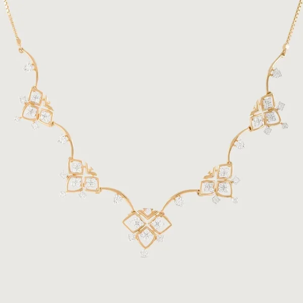 Lippan Luster Gold & Diamond Necklace
