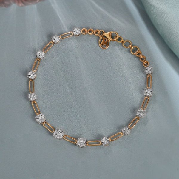 Sparkling Connection Gold & Diamond Bracelet