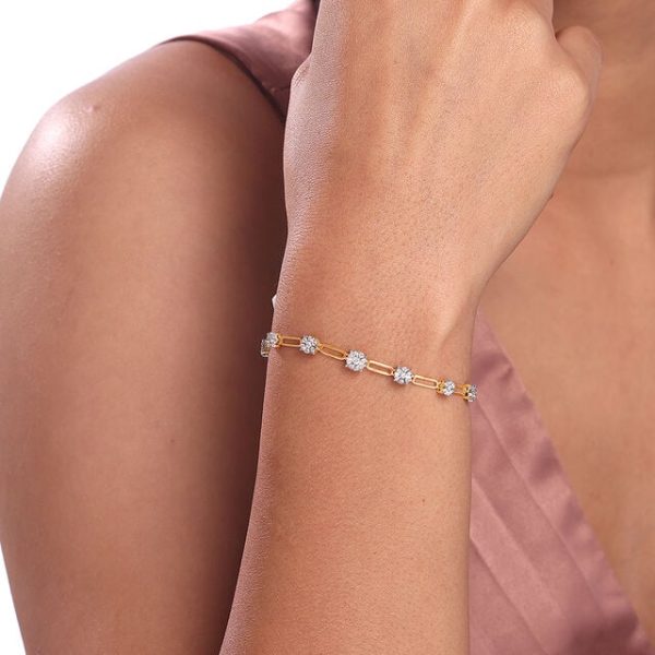 Sparkling Connection Gold & Diamond Bracelet - Image 4
