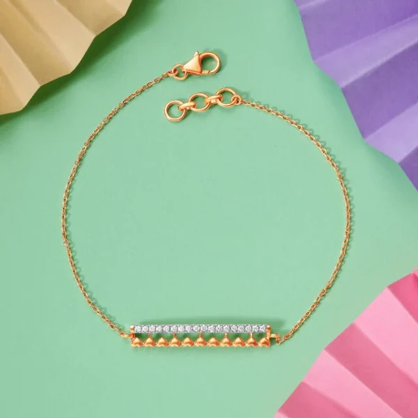 Modern Bar Diamond Bracelet
