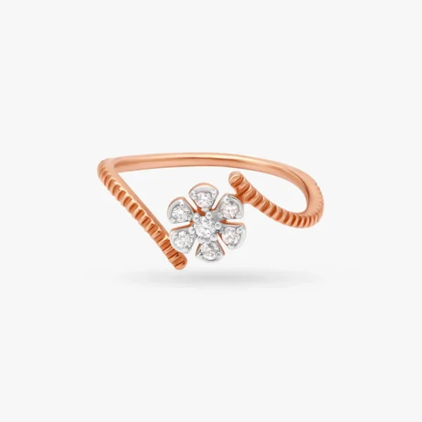 Floral Radiance Diamond Ring - Image 3