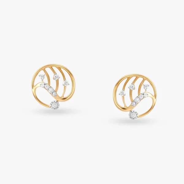 Enchanted Whimsical Diamond Stud Earrings