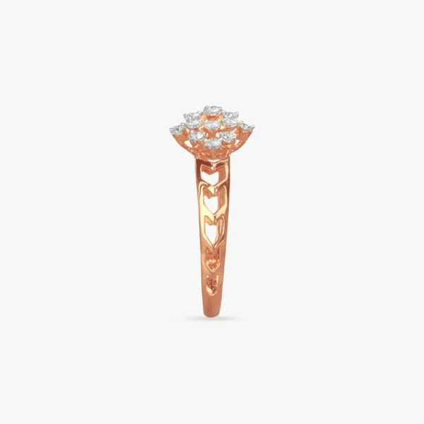Blossom Sparkle Diamond Finger Ring - Image 3