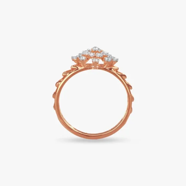 Blossom Sparkle Diamond Finger Ring - Image 2