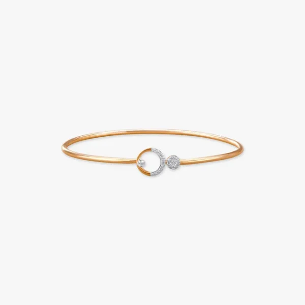 Circle Spark Diamond Bangle