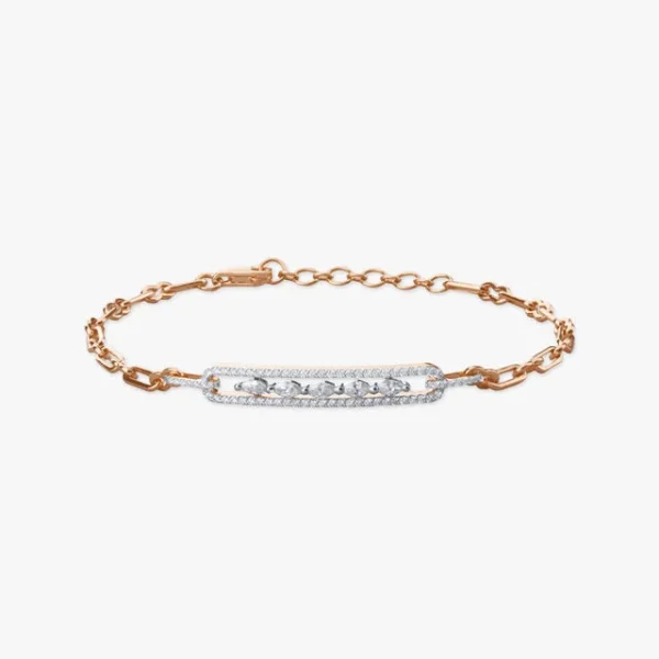Linked Sparkle Diamond Bracelet
