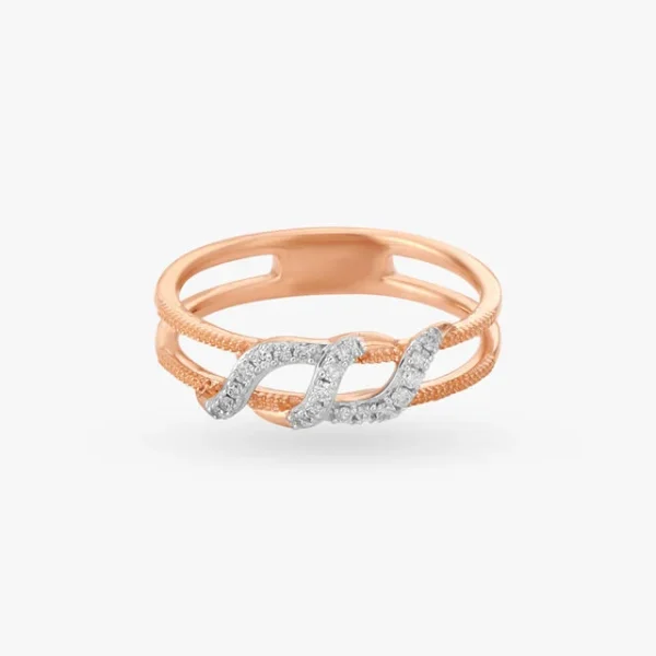 Infinity Sparkle Diamond Finger Ring - Image 3