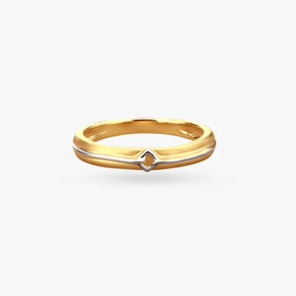 Contemporary Elegance Gold Finger Ring - Image 3