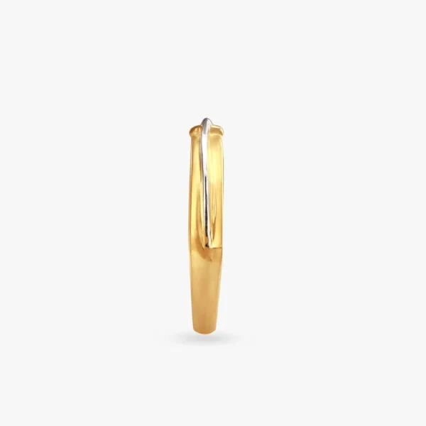 Contemporary Elegance Gold Finger Ring - Image 2