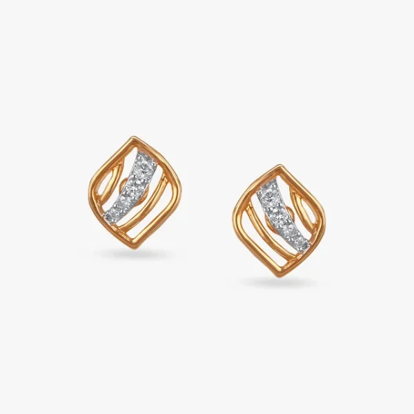 Elegant Drift Diamond Stud Earrings For Kids