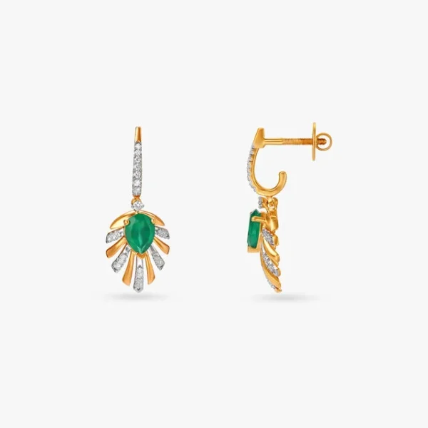Eternal Rays Diamond Drop Earrings - Image 2