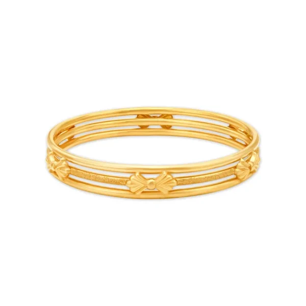 Artistic Charm Gold BanglesArtistic Charm Gold Bangles - Image 3