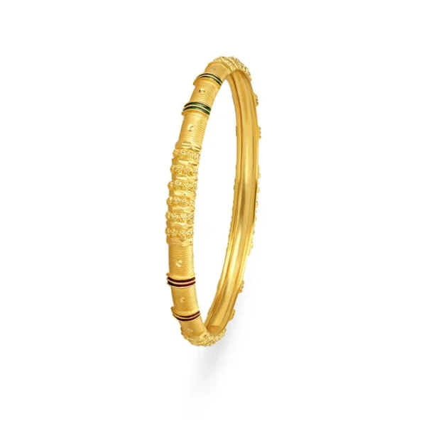 Vibrant Aura Gold Bangles - Image 2