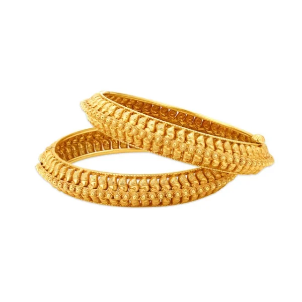Ornate Beauty Gold Bangles