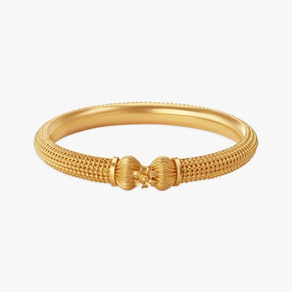 Bold Intricate Gold Bangle