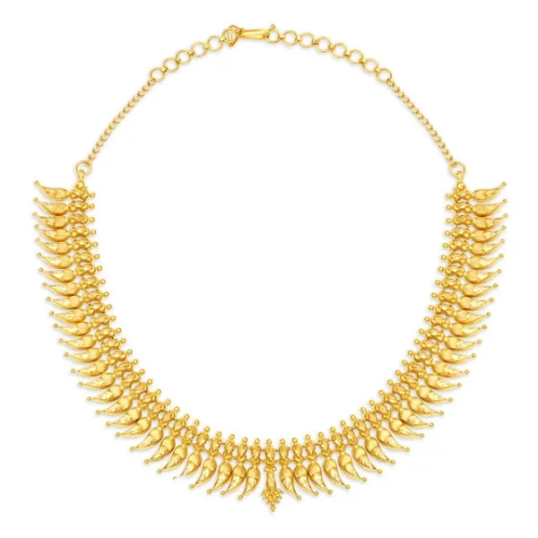 Queenly South Indian Gold Necklace for the Indian Bride