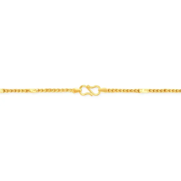 Sophisticated Carved Gold Chain for Men - Image 2