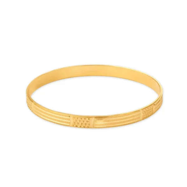 Gleaming Grandeur Gold Bangles - Image 2