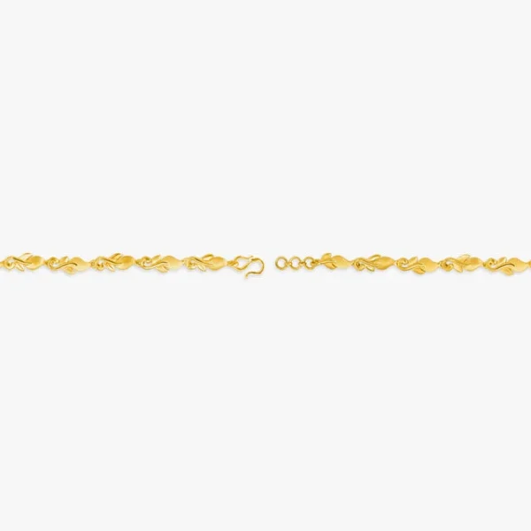 Dainty Gold Vine Bracelet - Image 2