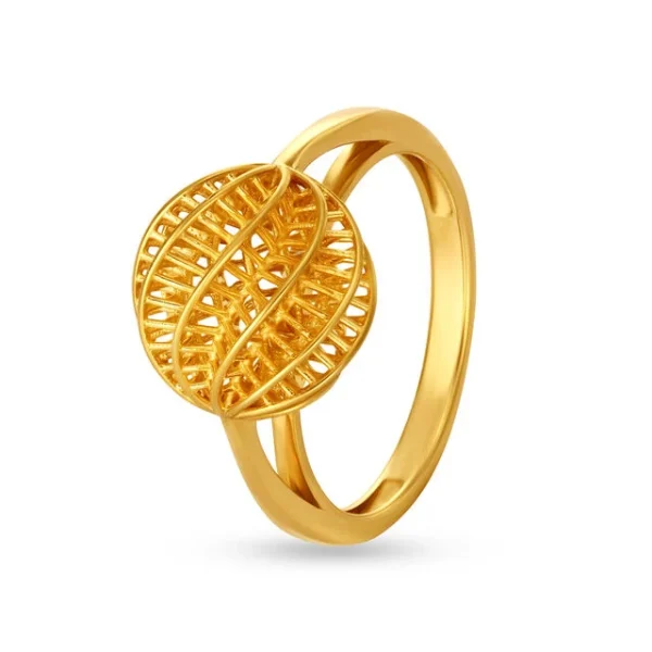 Breathtaking 22 Karat Yellow Gold Statement Ring