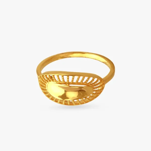 Radiant Statement Gold Finger Ring - Image 2