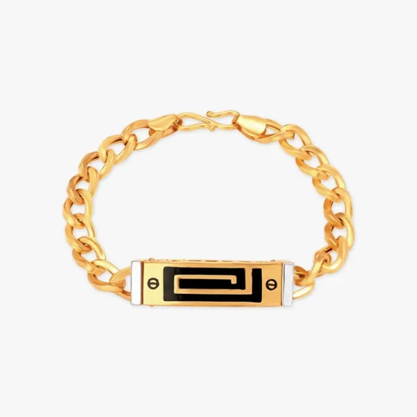 Appealing Engraved Gold Bracelet For Men