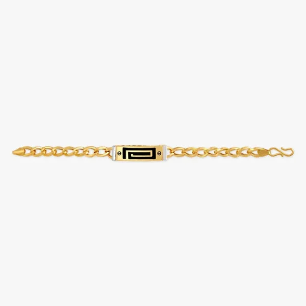 Appealing Engraved Gold Bracelet For Men - Image 3