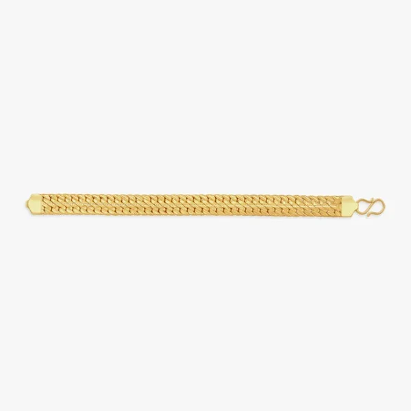 Brilliant Artsy Gold Link Bracelet for Men - Image 3