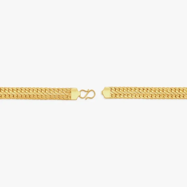 Brilliant Artsy Gold Link Bracelet for Men - Image 2