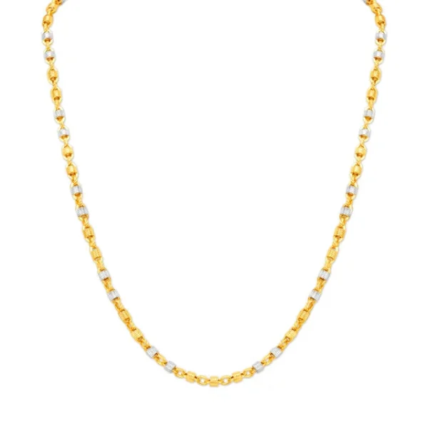 Bewitching Dual Tone Gold Chain For Men