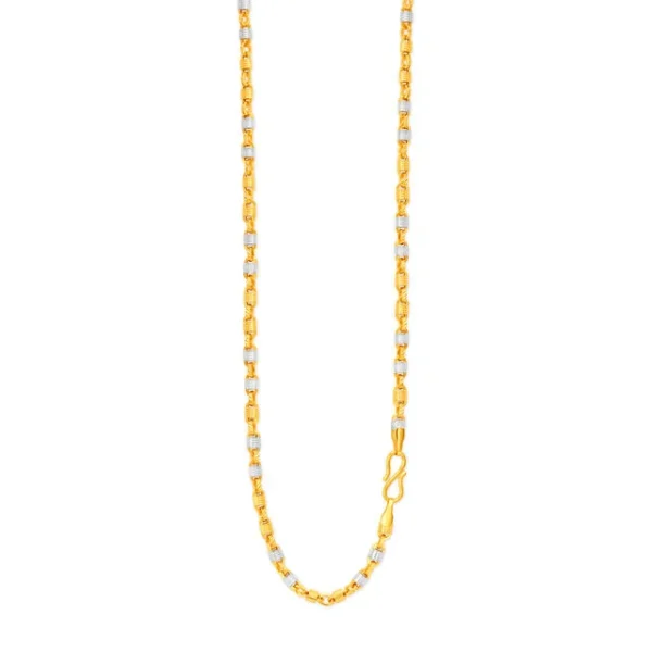 Bewitching Dual Tone Gold Chain For Men - Image 3