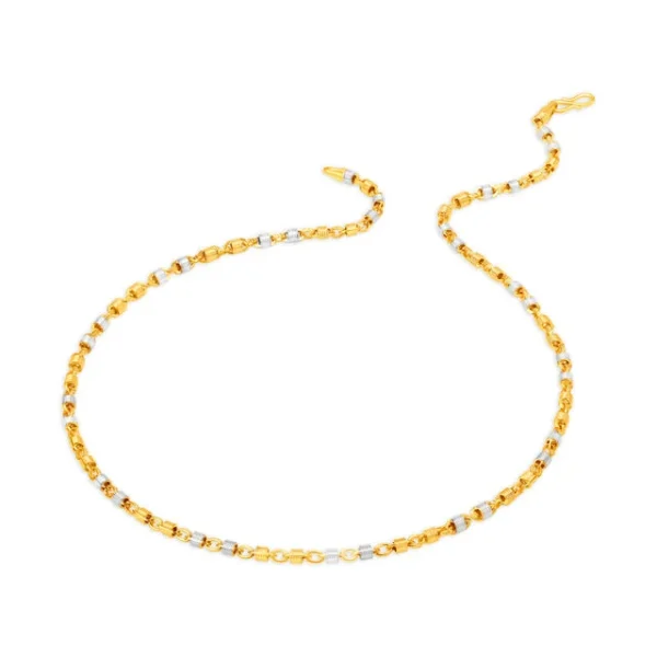 Bewitching Dual Tone Gold Chain For Men - Image 2