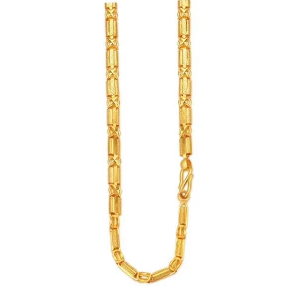 Textured Gold Chain for Men - Image 3