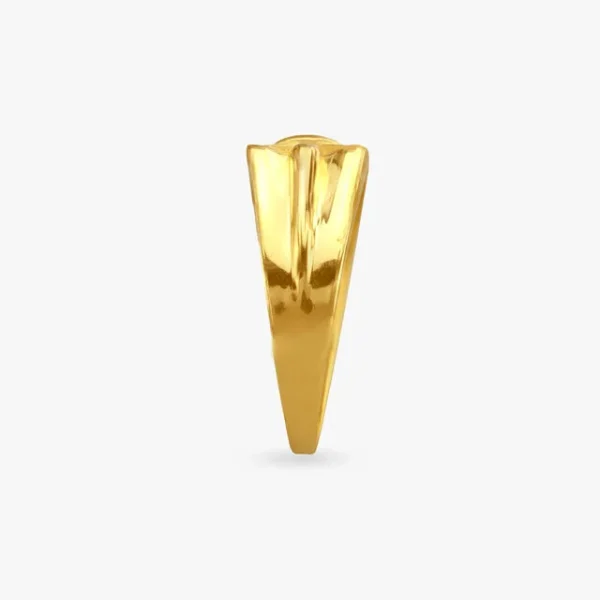 Bold Knot Gold Finger Ring for Men - Image 2