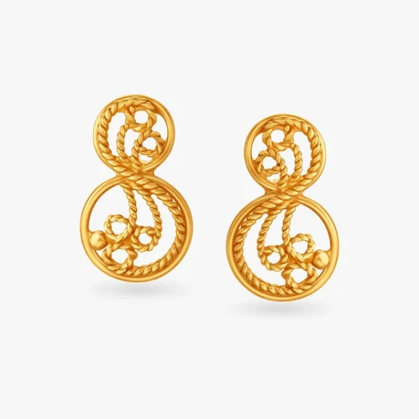 Twirling Filigree Stud Earrings for Kids - Image 3