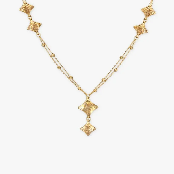 Glam Filigree Gold Necklace
