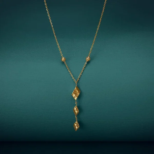 Sculpted Shine Gold Necklace