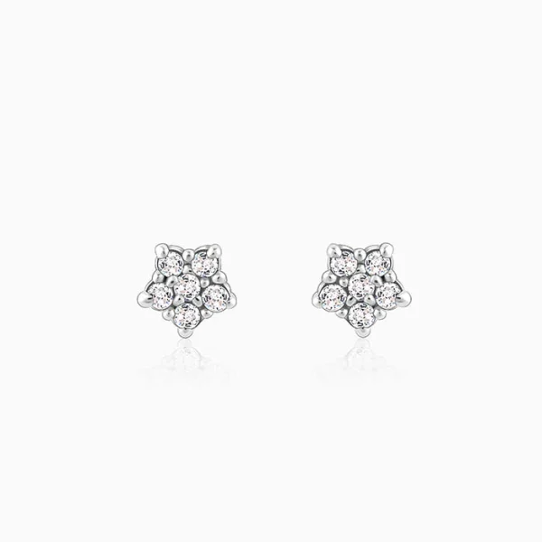 Silver Zircon Constellation Earrings - Image 5